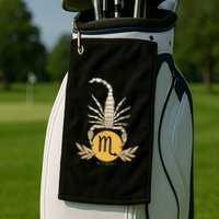 Zodiac Scorpio Scorpion Symbol Golf Towel