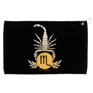 Zodiac Scorpio Scorpion Symbol Grommeted Golf Towel