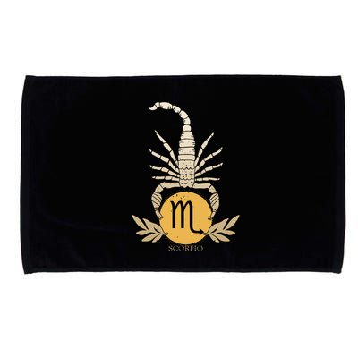 Zodiac Scorpio Scorpion Symbol Microfiber Hand Towel