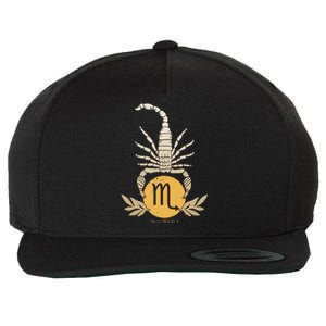 Zodiac Scorpio Scorpion Symbol Wool Snapback Cap