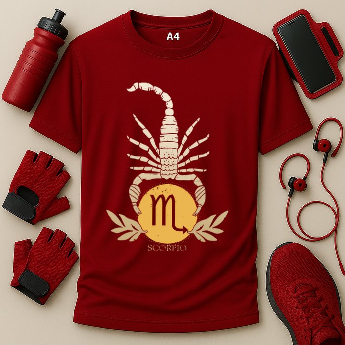 Zodiac Scorpio Scorpion Symbol Performance Shirt