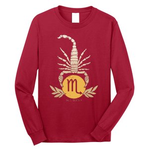 Zodiac Scorpio Scorpion Symbol Long Sleeve Shirt