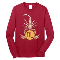 Zodiac Scorpio Scorpion Symbol Long Sleeve Shirt