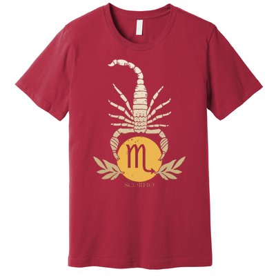 Zodiac Scorpio Scorpion Symbol Premium T-Shirt