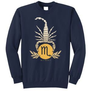 Zodiac Scorpio Scorpion Symbol Tall Sweatshirt