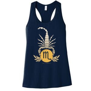 Zodiac Scorpio Scorpion Symbol Women's Racerback Tank