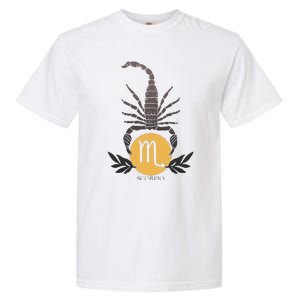 Zodiac Scorpio Scorpion Symbol Garment-Dyed Heavyweight T-Shirt