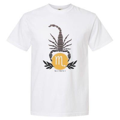 Zodiac Scorpio Scorpion Symbol Garment-Dyed Heavyweight T-Shirt