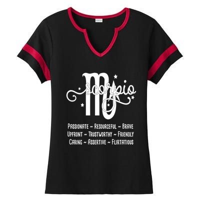 Zodiac Sign Scorpio Gift Ladies Halftime Notch Neck Tee