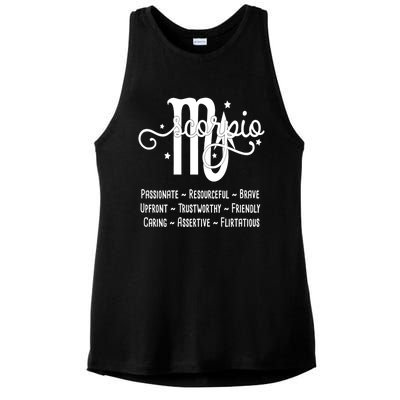 Zodiac Sign Scorpio Gift Ladies PosiCharge Tri-Blend Wicking Tank