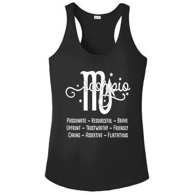 Zodiac Sign Scorpio Gift Ladies PosiCharge Competitor Racerback Tank