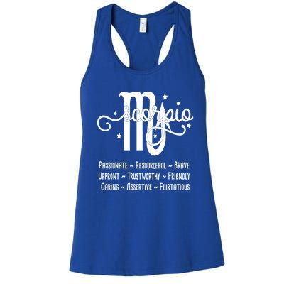 Zodiac Sign Scorpio Gift Women's Racerback Tank