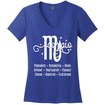 Zodiac Sign Scorpio Gift Women's V-Neck T-Shirt