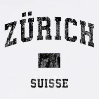 Zurich Switzerland Suisse Vintage Athletic Sports Design Sweatshirt
