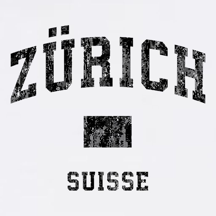 Zurich Switzerland Suisse Vintage Athletic Sports Design Sweatshirt