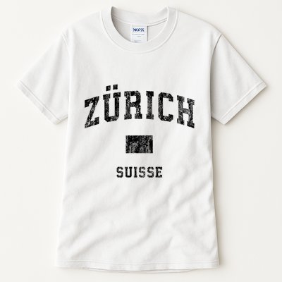 Zurich Switzerland Suisse Vintage Athletic Sports Design Tall T-Shirt