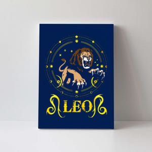 Zodiac Sign Symbol Horoscope Lion Leo Canvas