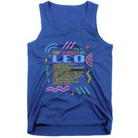 Zodiac Sign Top 10 Rules Of Leo Sunflower Astrology Lover Gift Tank Top