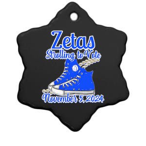 Zetas Strolling To Vote November 5 2024 Ceramic Star Ornament