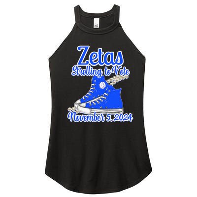 Zetas Strolling To Vote November 5 2024 Women’s Perfect Tri Rocker Tank