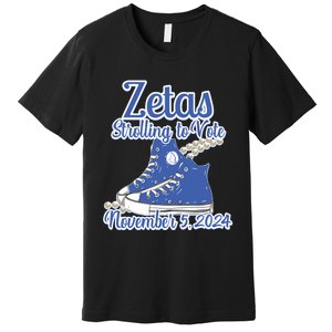 Zetas Strolling To Vote November 5 2024 Chucks Premium T-Shirt