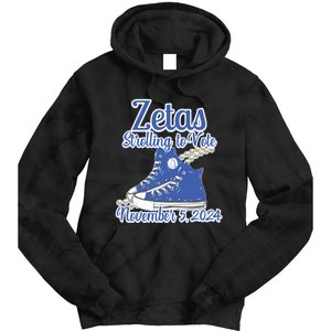 Zetas Strolling To Vote November 5 2024 Chucks Tie Dye Hoodie