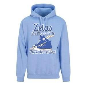 Zetas Strolling To Vote November 5 2024 Chucks Unisex Surf Hoodie