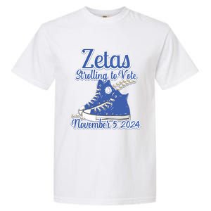 Zetas Strolling To Vote November 5 2024 Chucks Garment-Dyed Heavyweight T-Shirt