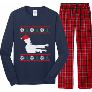 Zombie Santa Ugly Christmas Long Sleeve Pajama Set