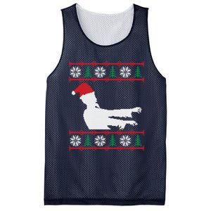 Zombie Santa Ugly Christmas Mesh Reversible Basketball Jersey Tank