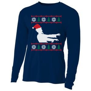 Zombie Santa Ugly Christmas Cooling Performance Long Sleeve Crew