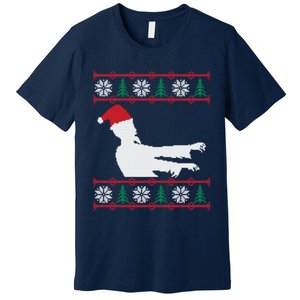 Zombie Santa Ugly Christmas Premium T-Shirt