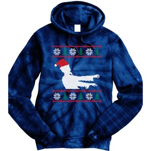 Zombie Santa Ugly Christmas Tie Dye Hoodie