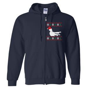 Zombie Santa Ugly Christmas Full Zip Hoodie