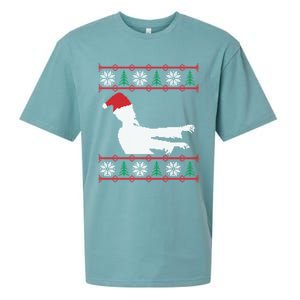 Zombie Santa Ugly Christmas Sueded Cloud Jersey T-Shirt