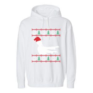 Zombie Santa Ugly Christmas Garment-Dyed Fleece Hoodie