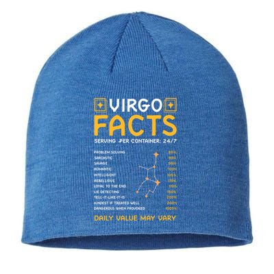 Zodiac Sign Virgo Funny Virgo Facts Gift Sustainable Beanie