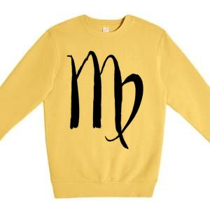 Zodiac Sign Virgo Horoscope Cool Gift Premium Crewneck Sweatshirt