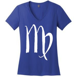 Zodiac Sign Virgo Horoscope Cool Gift Women's V-Neck T-Shirt