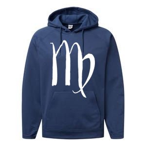 Zodiac Sign Virgo Horoscope Cool Gift Performance Fleece Hoodie