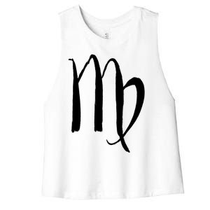 Zodiac Sign Virgo Horoscope Cool Gift Women's Racerback Cropped Tank