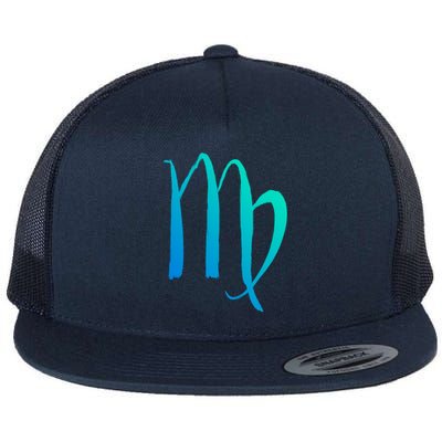 Zodiac Sign Virgo Horoscope Gift Flat Bill Trucker Hat