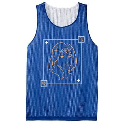 Zodiac Sign Virgo Symbol Virgo Great Gift Mesh Reversible Basketball Jersey Tank