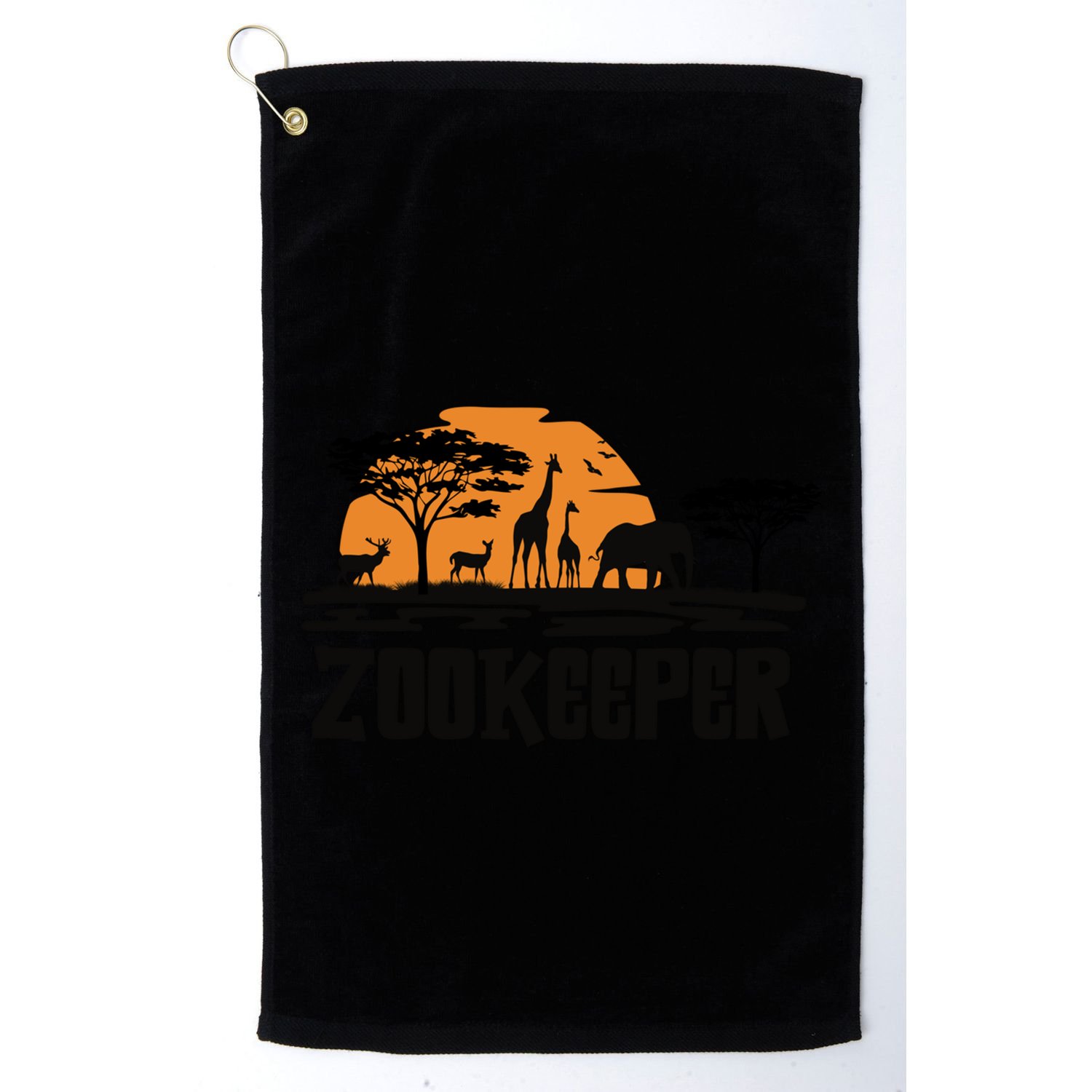 Zoo Safari Wildlife Trip Crew And Zoo Animal Lover Zookeeper Gift Golf Towel