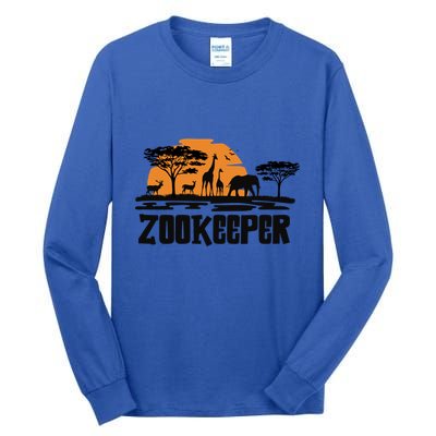 Zoo Safari Wildlife Trip Crew And Zoo Animal Lover Zookeeper Gift Tall Long Sleeve T-Shirt