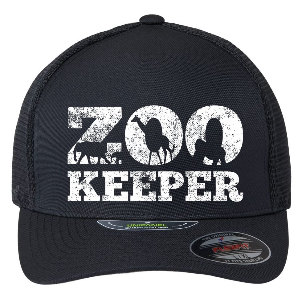 Zookeeper Safari Flexfit Unipanel Trucker Cap