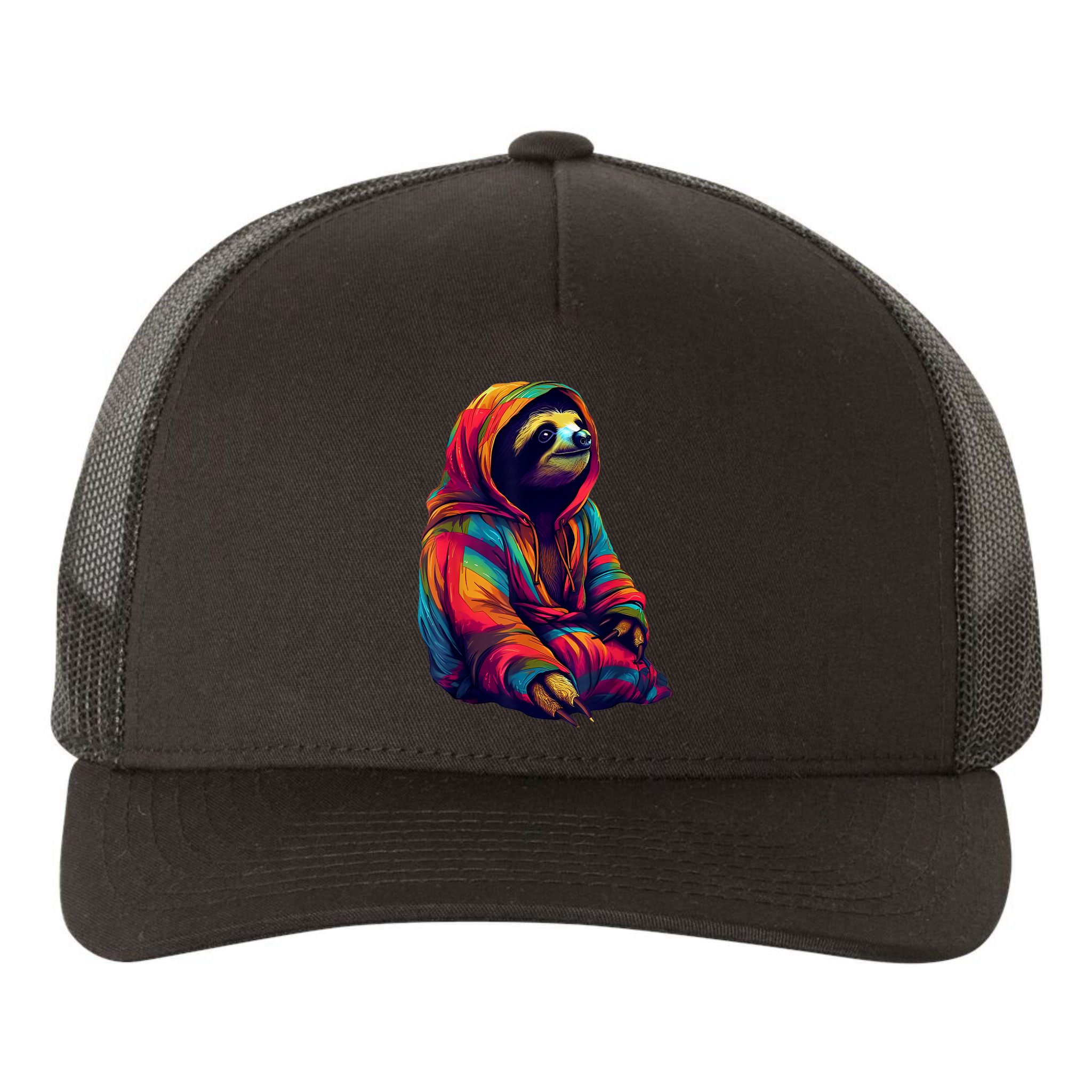 Zen Sloth Yupoong Adult 5-Panel Trucker Hat