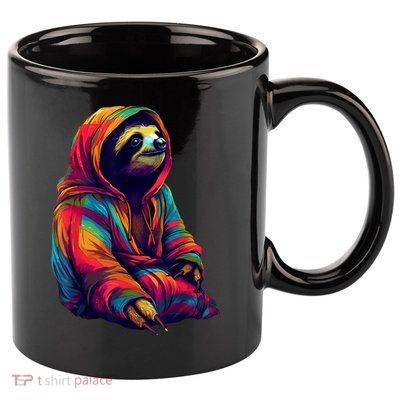 Zen Sloth 11oz C Handle Ceramic Mug