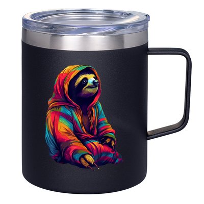 Zen Sloth 12oz Stainless Steel Coffee Mug