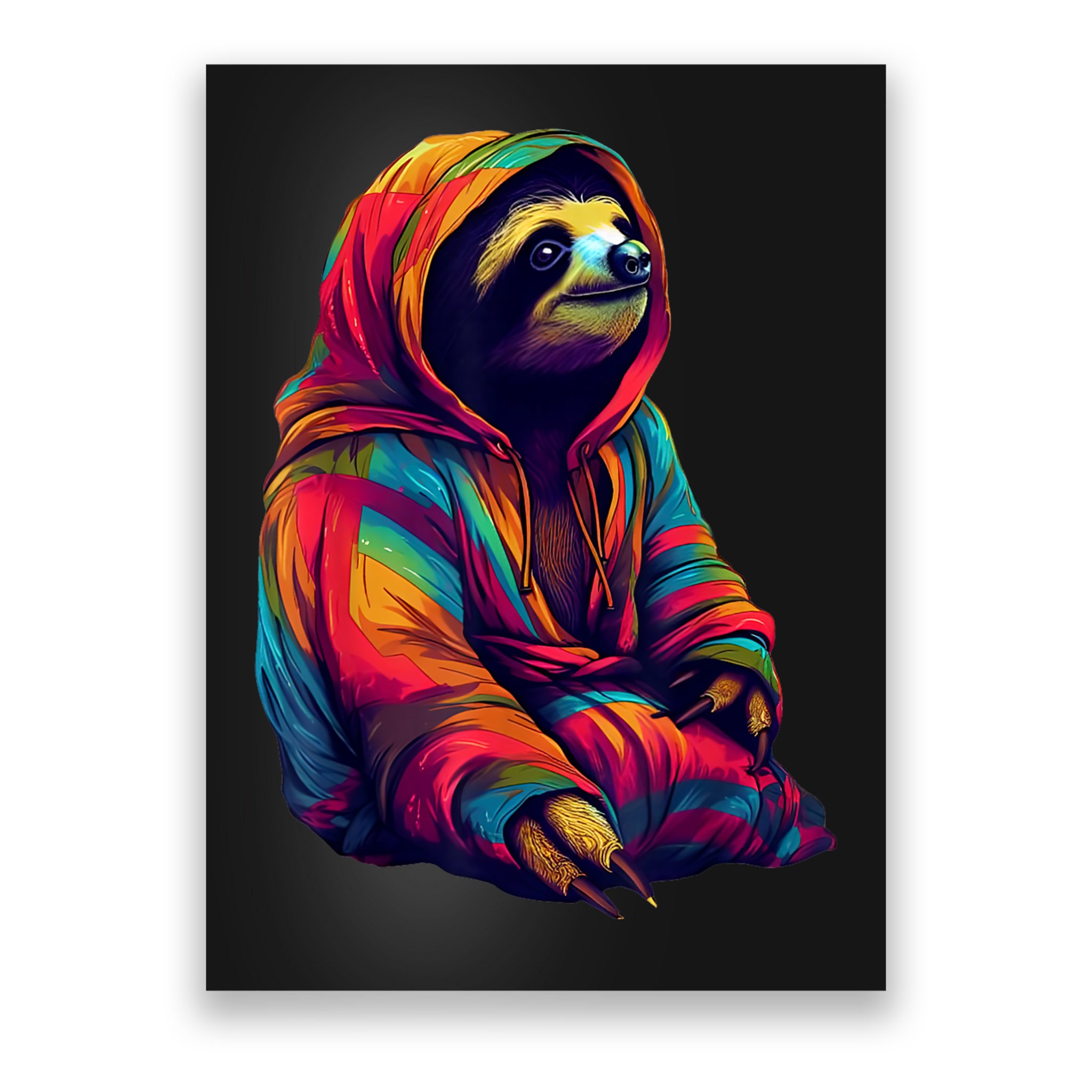 Zen Sloth Poster